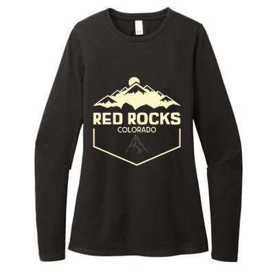 Red Rocks Colorado Beautiful Rocky Mountains Womens CVC Long Sleeve Shirt