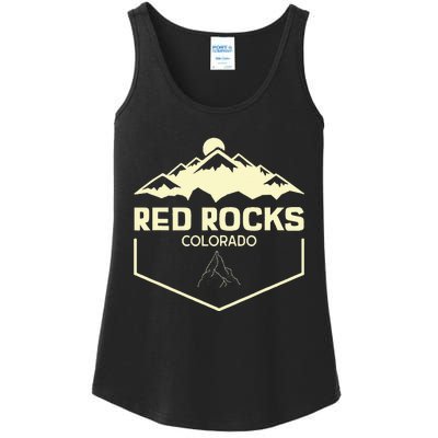 Red Rocks Colorado Beautiful Rocky Mountains Ladies Essential Tank