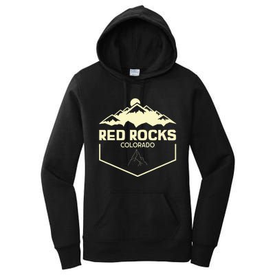 Red Rocks Colorado Beautiful Rocky Mountains Women's Pullover Hoodie