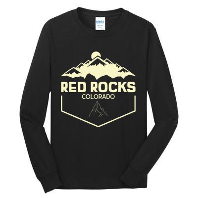 Red Rocks Colorado Beautiful Rocky Mountains Tall Long Sleeve T-Shirt