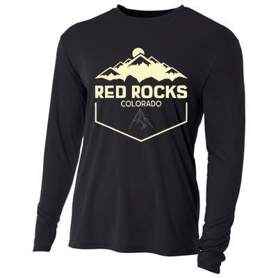 Red Rocks Colorado Beautiful Rocky Mountains Cooling Performance Long Sleeve Crew