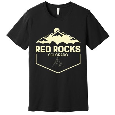 Red Rocks Colorado Beautiful Rocky Mountains Premium T-Shirt