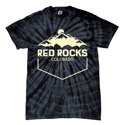 Red Rocks Colorado Beautiful Rocky Mountains Tie-Dye T-Shirt