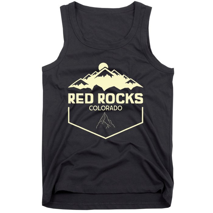 Red Rocks Colorado Beautiful Rocky Mountains Tank Top