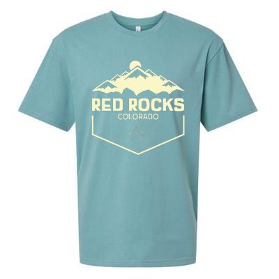 Red Rocks Colorado Beautiful Rocky Mountains Sueded Cloud Jersey T-Shirt