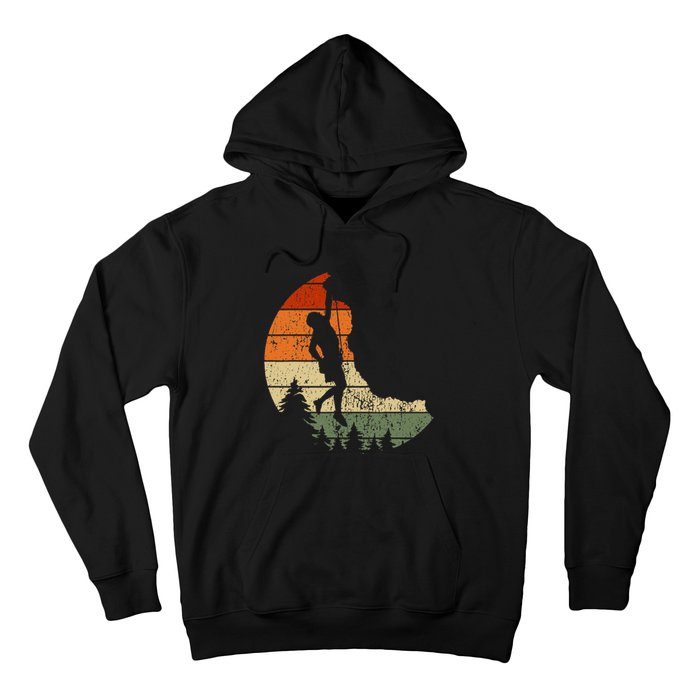 Retro Rock Climbing Vintage Climber Hoodie