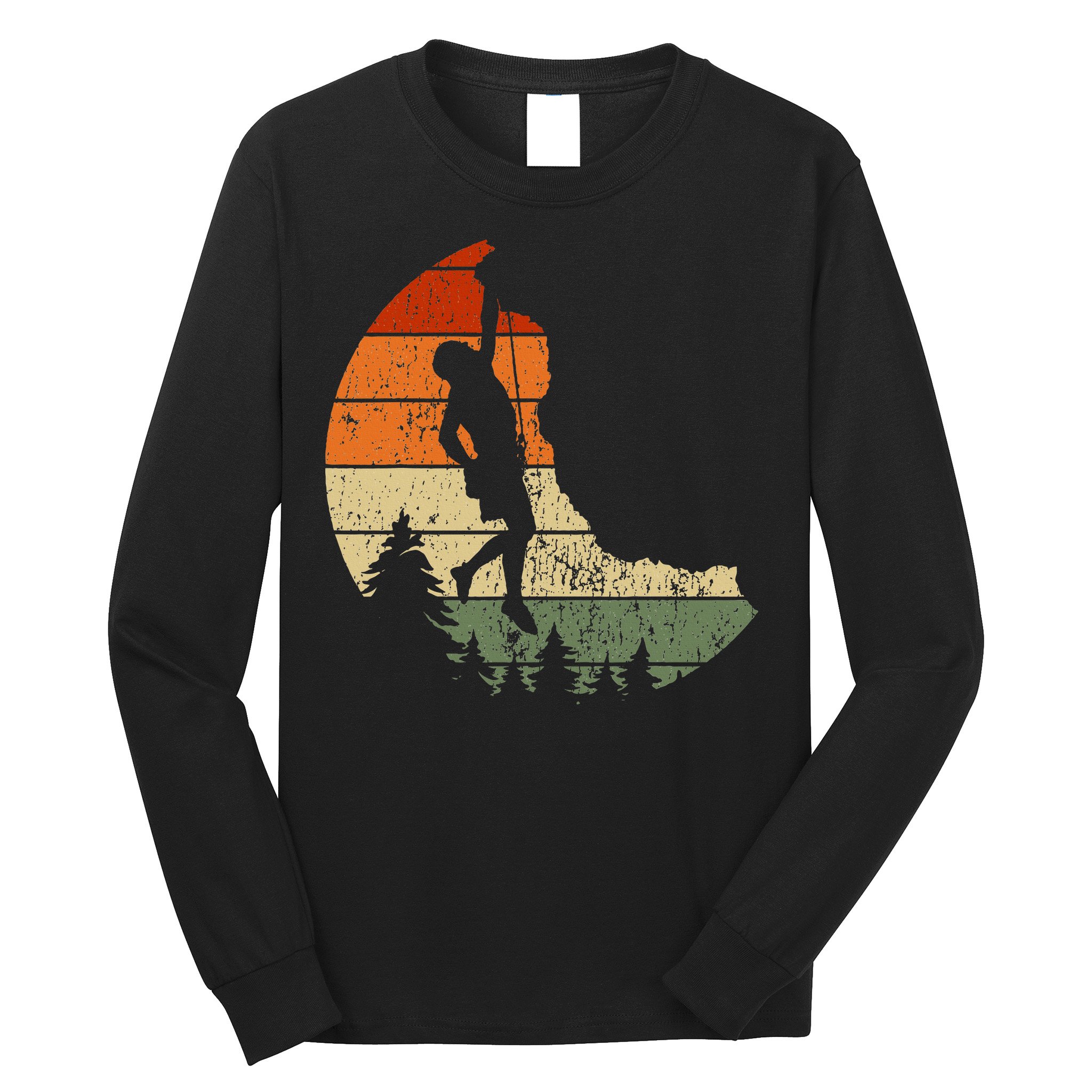 Retro Rock Climbing Vintage Climber Long Sleeve Shirt