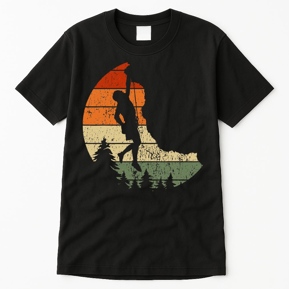 Retro Rock Climbing Vintage Climber Tall T-Shirt