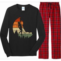 Retro Rock Climbing Vintage Climber Long Sleeve Pajama Set