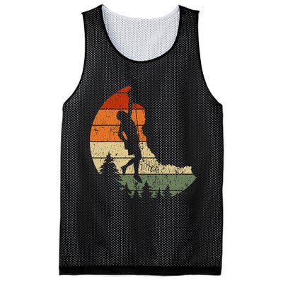 Retro Rock Climbing Vintage Climber Mesh Reversible Basketball Jersey Tank