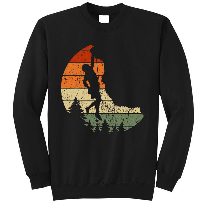 Retro Rock Climbing Vintage Climber Tall Sweatshirt