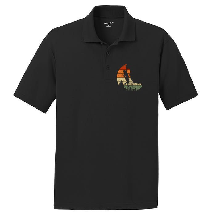 Retro Rock Climbing Vintage Climber PosiCharge RacerMesh Polo