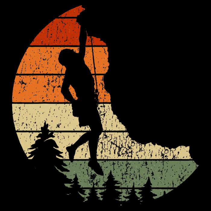Retro Rock Climbing Vintage Climber Tank Top