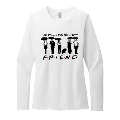 Retro Rip Chandler Bing We Will Miss You Dear Friends Movie Womens CVC Long Sleeve Shirt