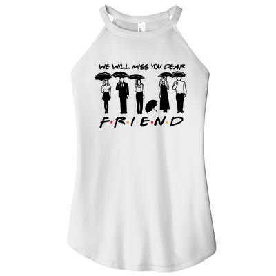 Retro Rip Chandler Bing We Will Miss You Dear Friends Movie Women's Perfect Tri Rocker Tank