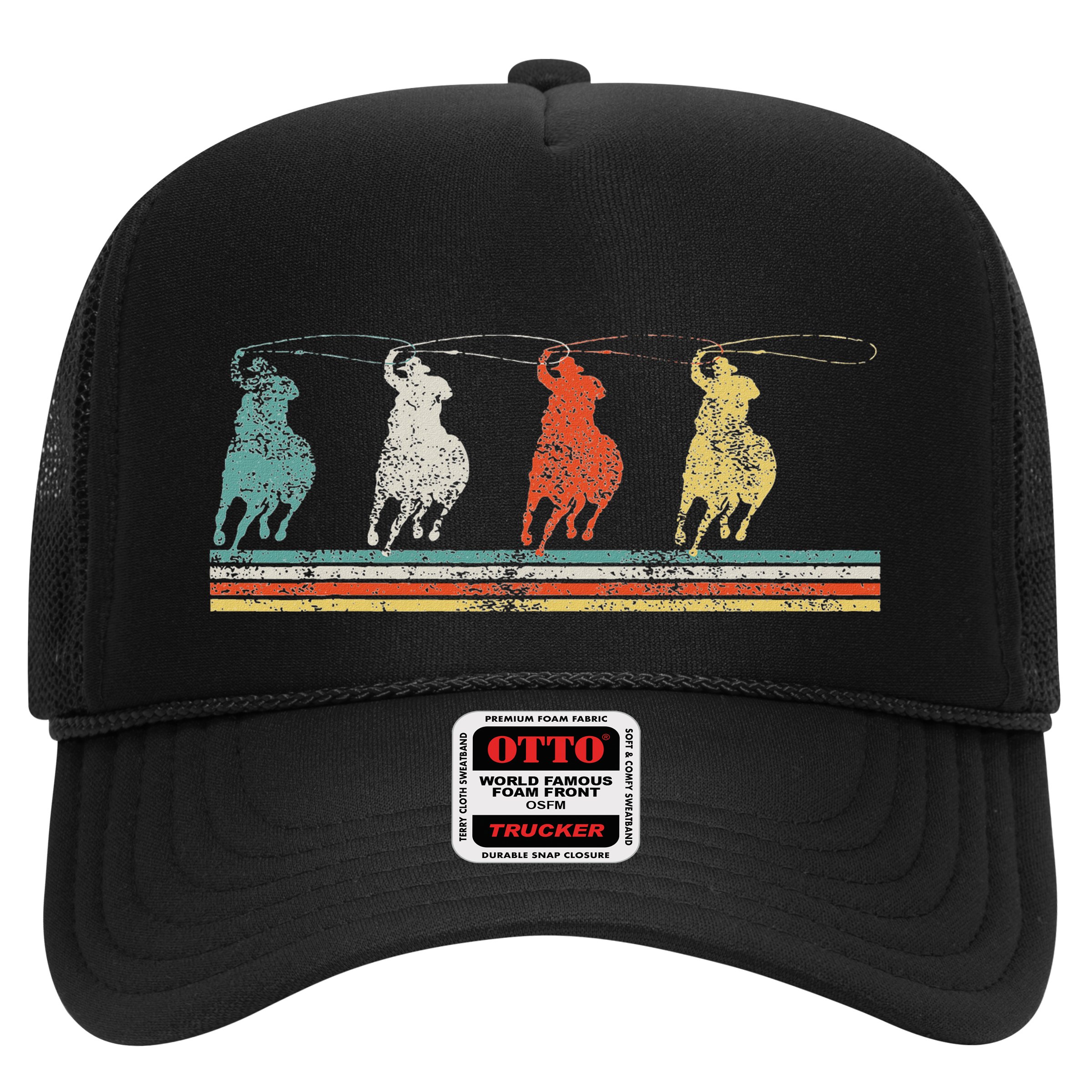 Roping Rodeo Cowboy Trucker Hat