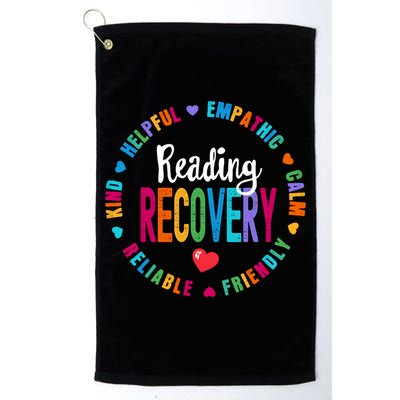 Reading Recovery Coach Teacher Specialist Literacy Gift Golf Towel