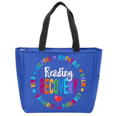 Reading Recovery Coach Teacher Specialist Literacy Gift Zip Tote Bag