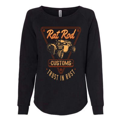 Rat Rod Customs Vintage Hot Rod Womens California Wash Sweatshirt