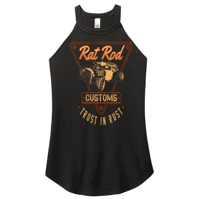 Rat Rod Customs Vintage Hot Rod Women’s Perfect Tri Rocker Tank