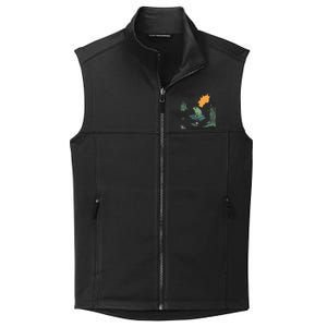 Retro Rage Consumes Me Funny Meme Frog Nature Lover Women Collective Smooth Fleece Vest