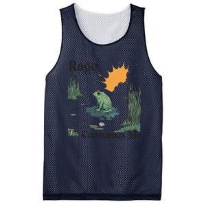 Retro Rage Consumes Me Funny Meme Frog Nature Lover Women Mesh Reversible Basketball Jersey Tank