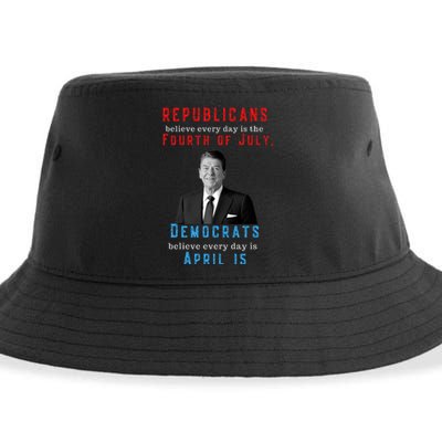 Ronald Reagan Conservative Sustainable Bucket Hat