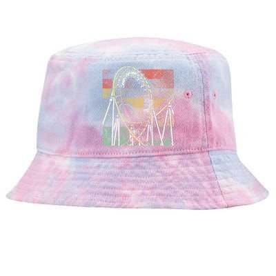 Retro Roller Coaster Tie-Dyed Bucket Hat