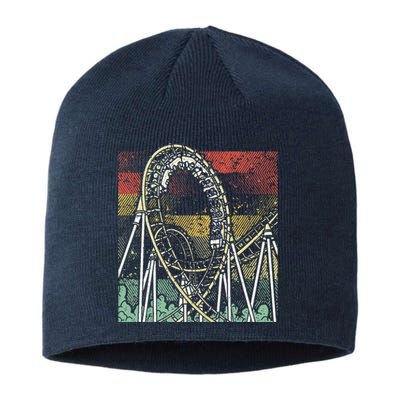 Retro Roller Coaster Sustainable Beanie