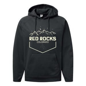 Red Rocks Colorado Epic Moonlight Performance Fleece Hoodie