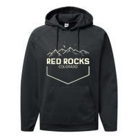 Red Rocks Colorado Epic Moonlight Performance Fleece Hoodie