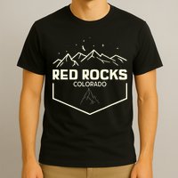 Red Rocks Colorado Epic Moonlight T-Shirt