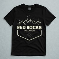 Red Rocks Colorado Epic Moonlight T-Shirt