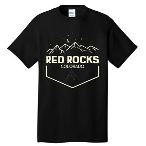 Red Rocks Colorado Epic Moonlight Tall T-Shirt