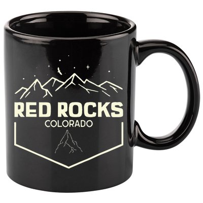 Red Rocks Colorado Epic Moonlight 11oz C Handle Ceramic Mug