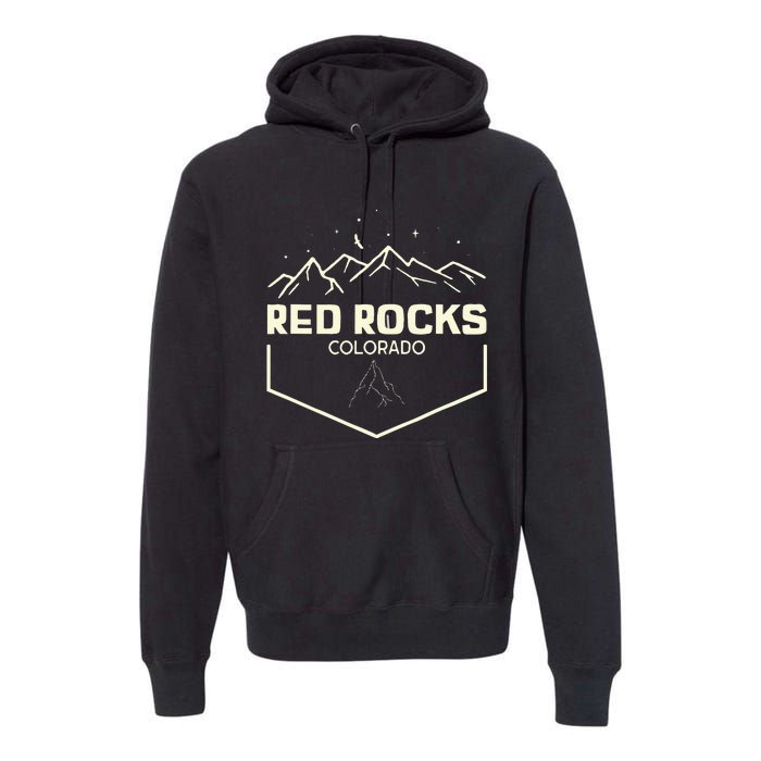 Red Rocks Colorado Epic Moonlight Premium Hoodie