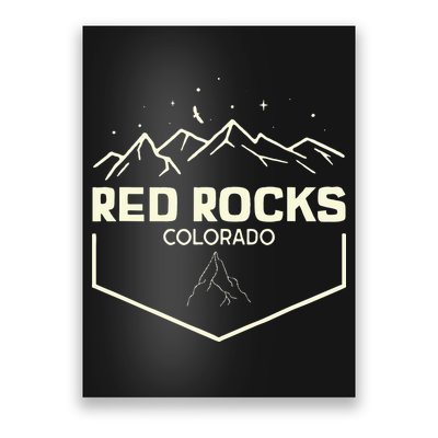 Red Rocks Colorado Epic Moonlight Poster