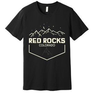 Red Rocks Colorado Epic Moonlight Premium T-Shirt