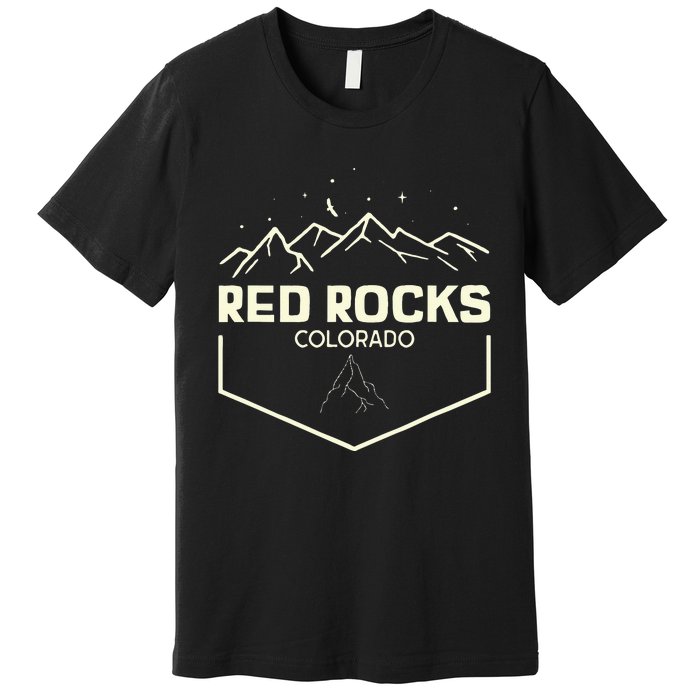 Red Rocks Colorado Epic Moonlight Premium T-Shirt