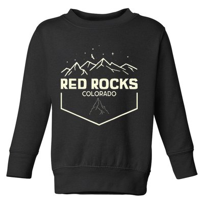 Red Rocks Colorado Epic Moonlight Toddler Sweatshirt