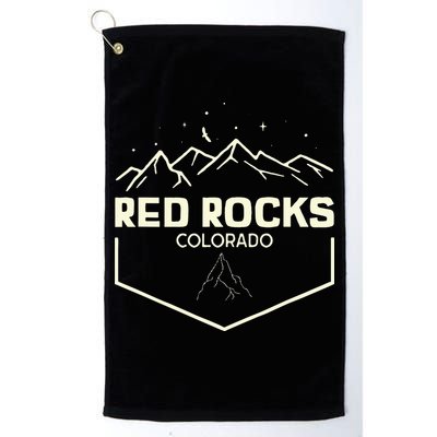 Red Rocks Colorado Epic Moonlight Golf Towel