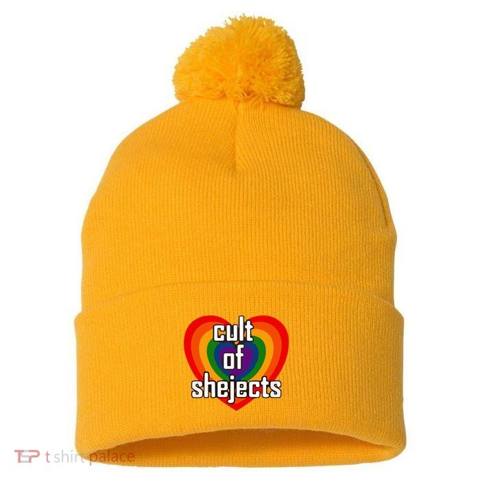 Reel Rejects Cult Of Shejects New Pom Pom 12in Knit Beanie