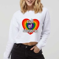 Reel Rejects Cult Of Shejects New Cropped Pullover Crew