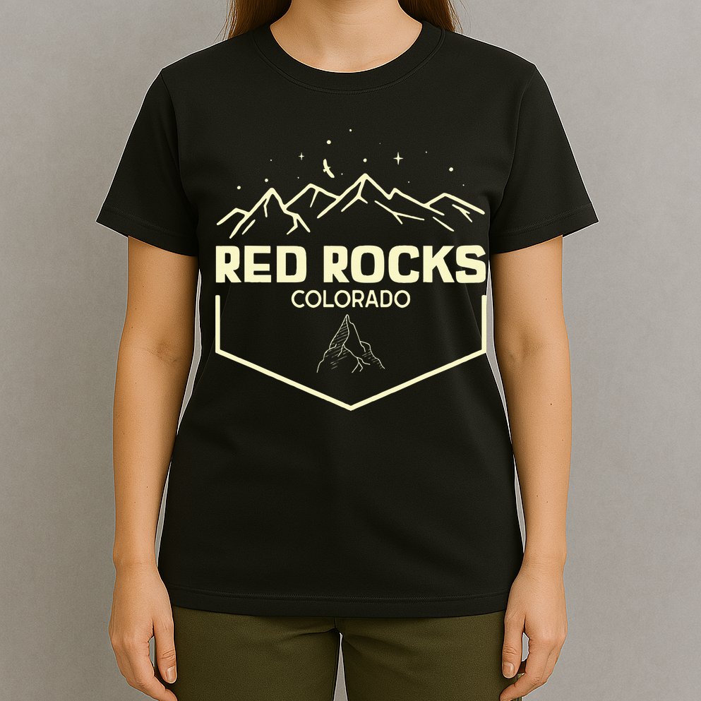 Red Rocks Colorado Epic Moonlight T-Shirt