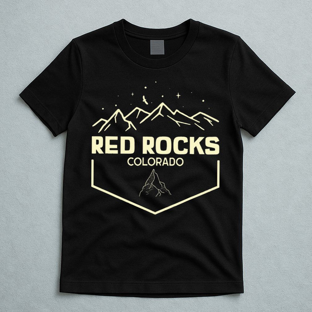 Red Rocks Colorado Epic Moonlight T-Shirt
