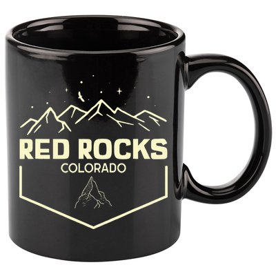 Red Rocks Colorado Epic Moonlight 11oz C Handle Ceramic Mug