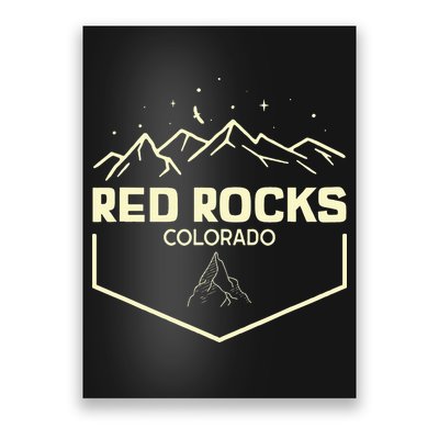 Red Rocks Colorado Epic Moonlight Poster