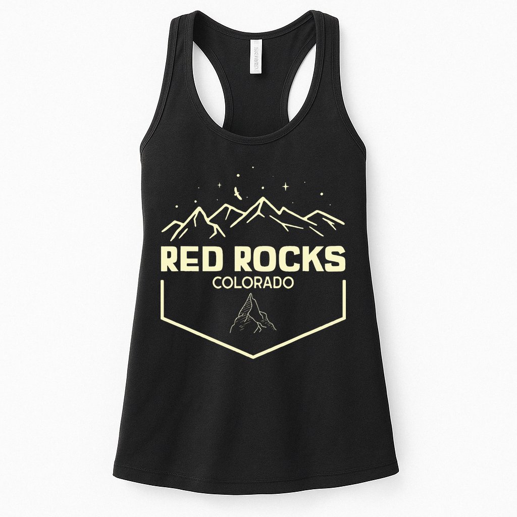 Red Rocks Colorado Epic Moonlight Womens Tank Top