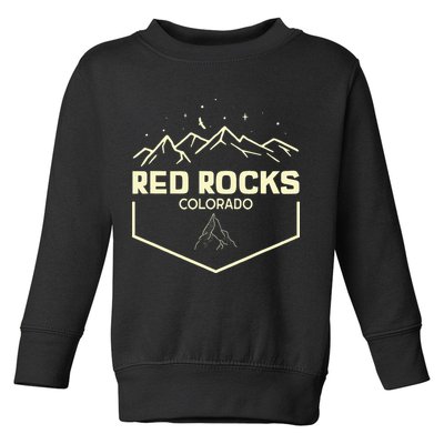 Red Rocks Colorado Epic Moonlight Toddler Sweatshirt