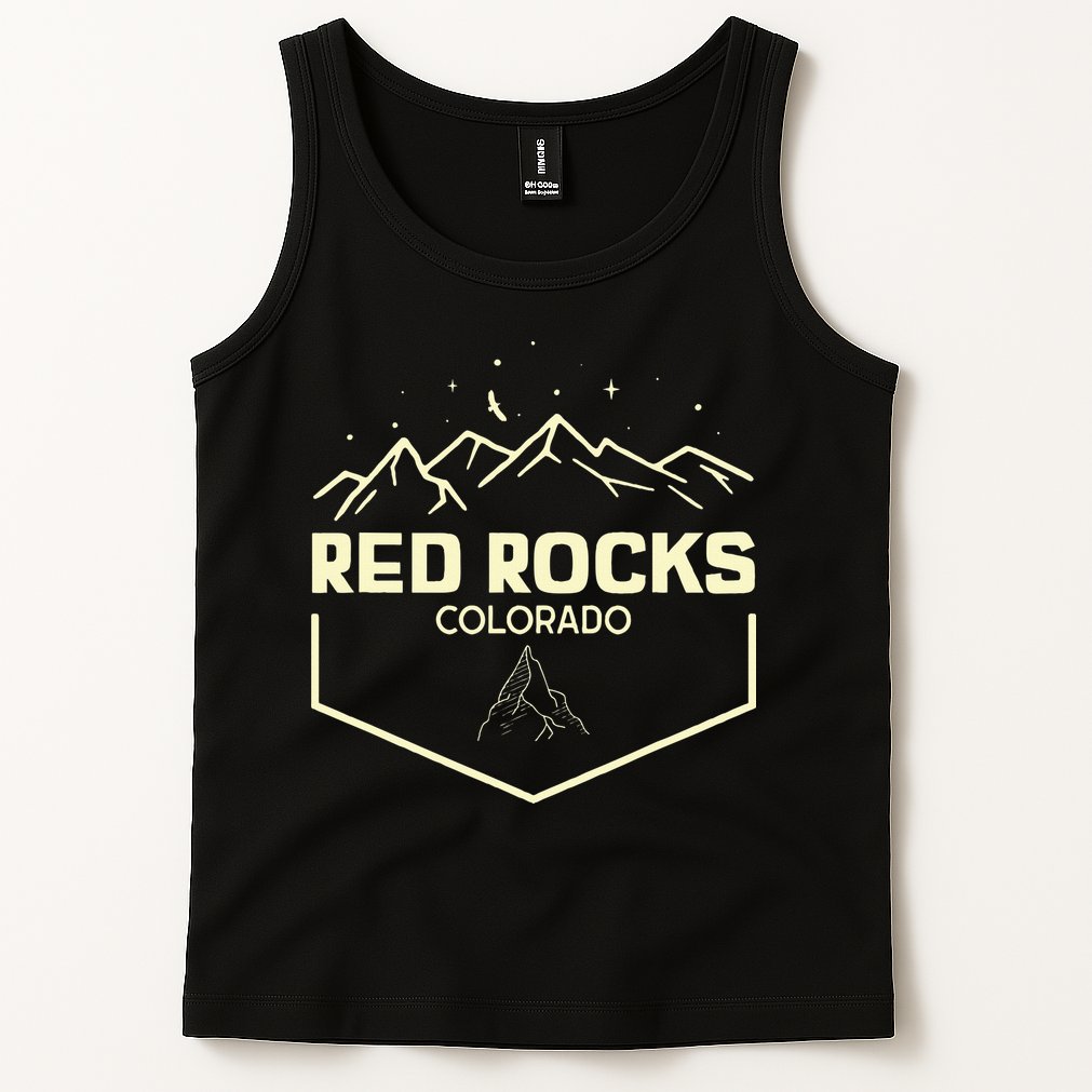 Red Rocks Colorado Epic Moonlight Tank Top